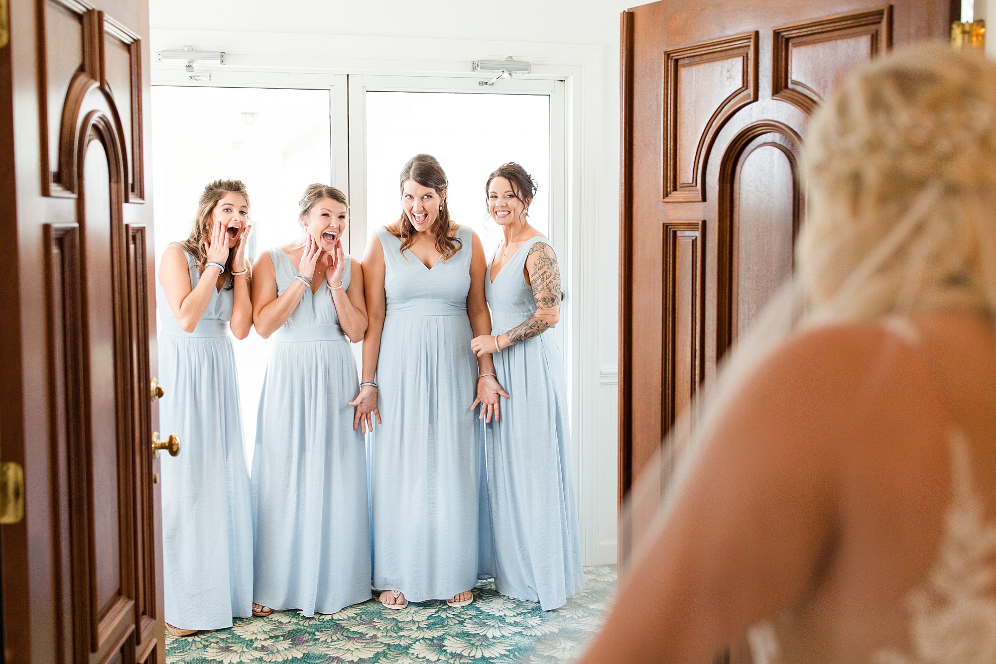 Light Blue Spring Wedding In Goldsboro Nc Hannah And Ben