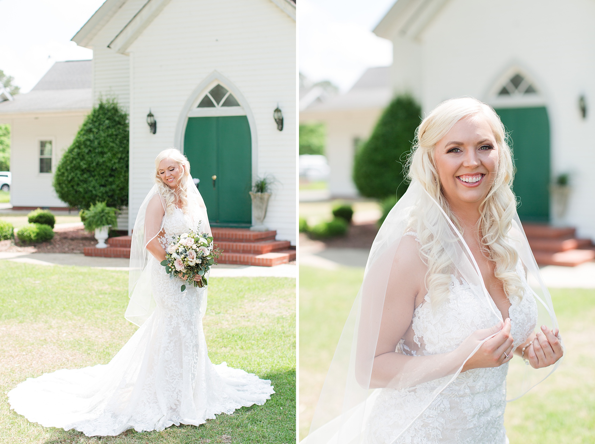 Light Blue Spring Wedding In Goldsboro Nc Hannah And Ben