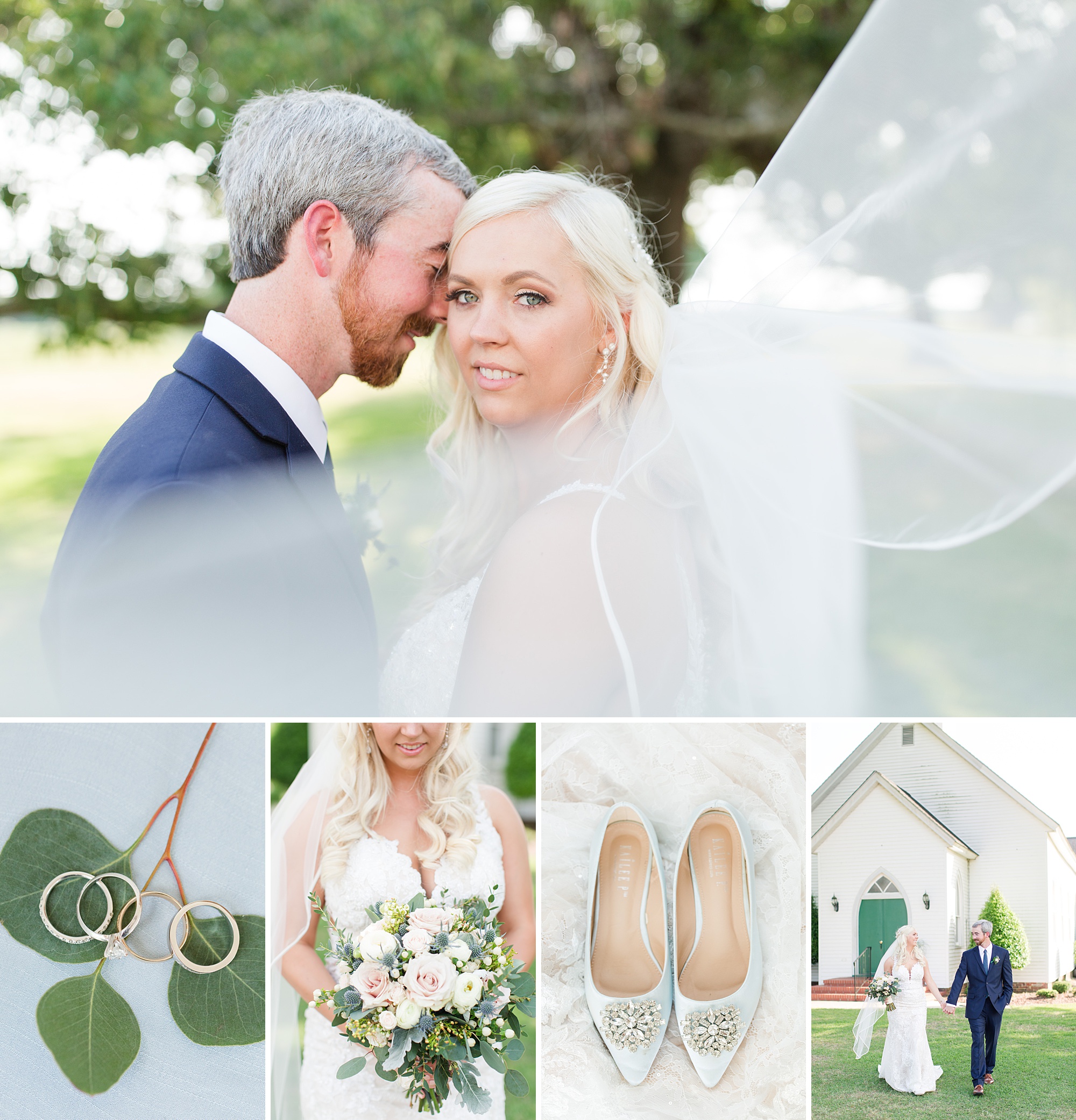 Light Blue Spring Wedding In Goldsboro Nc Hannah And Ben