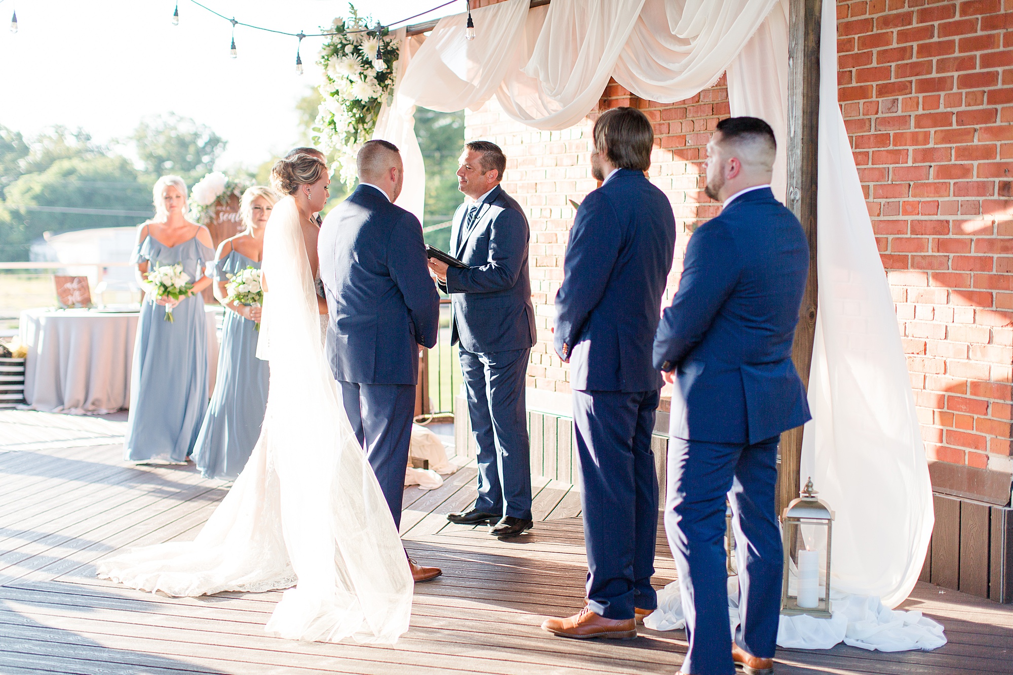 Dusty Blue Wedding At The Firehouse in Downtown Goldsboro, NC | Jessica