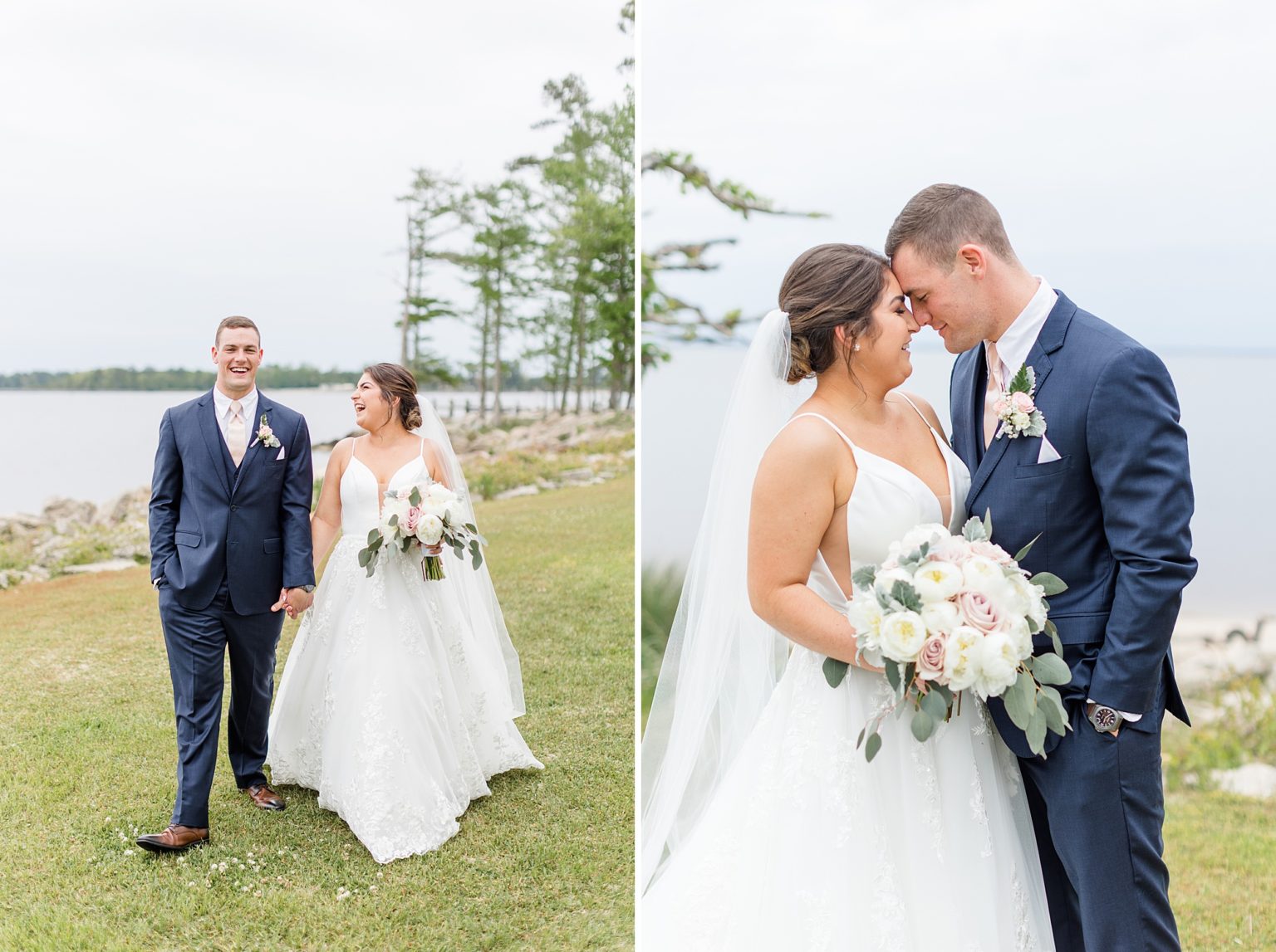 Blush Spring Wedding At Neuse Breeze Wedding Venue in