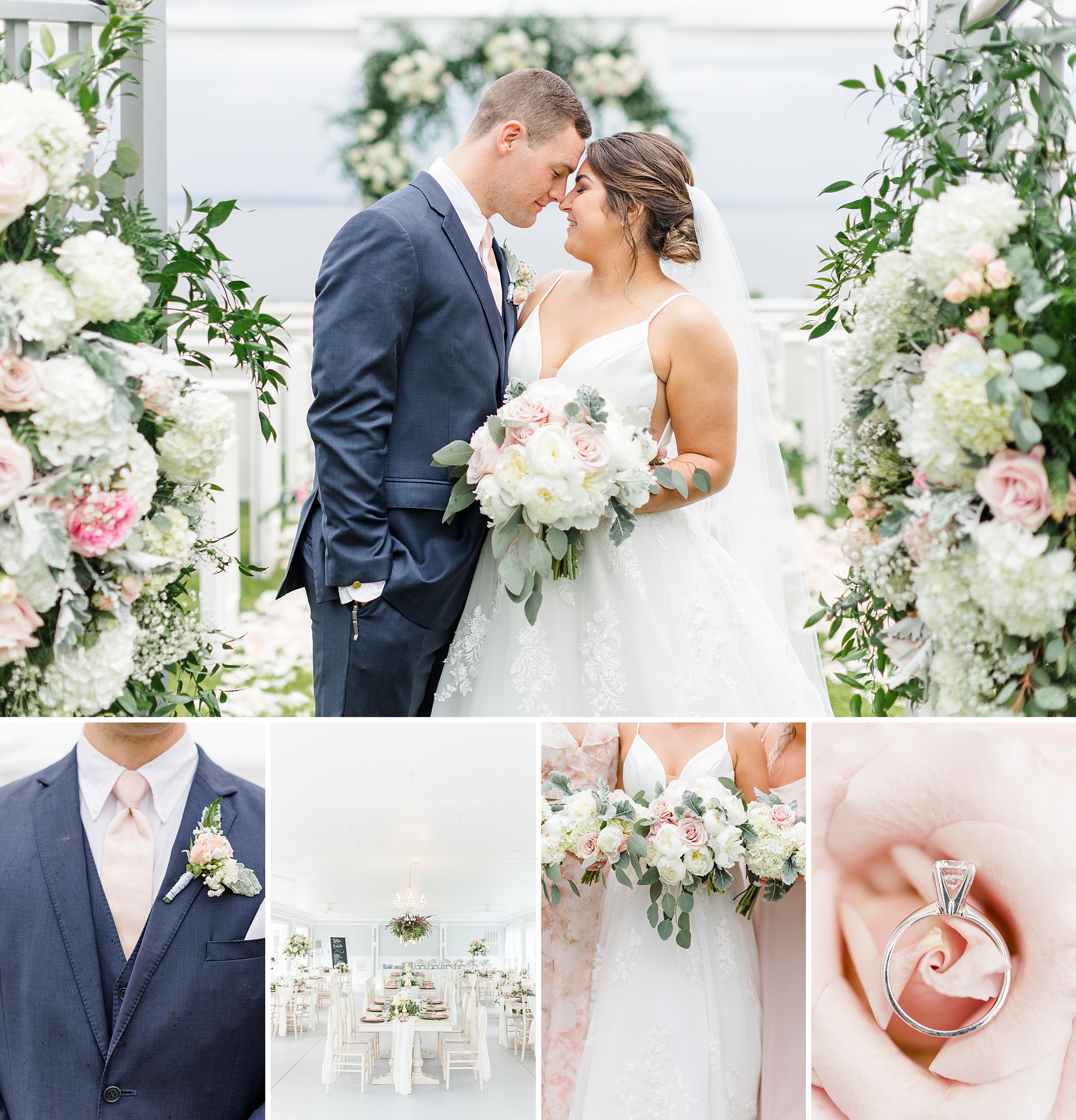 Blush Spring Wedding At Neuse Breeze Wedding Venue in