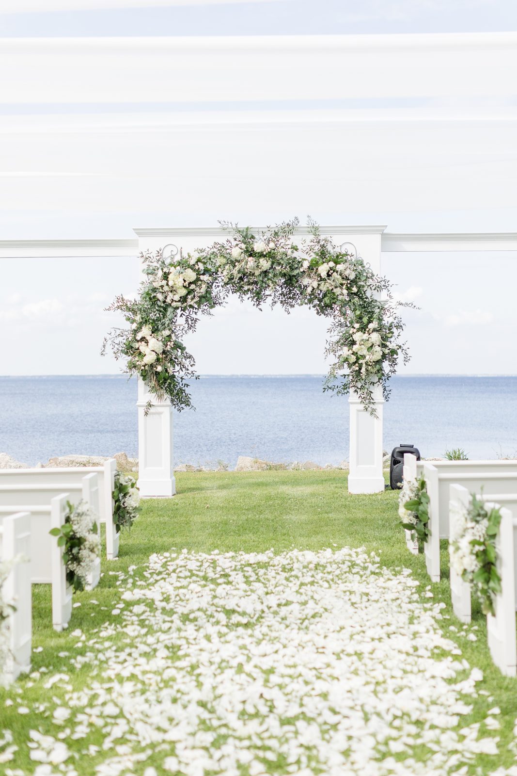 White and Sage Spring Wedding at Neuse Breeze Wedding